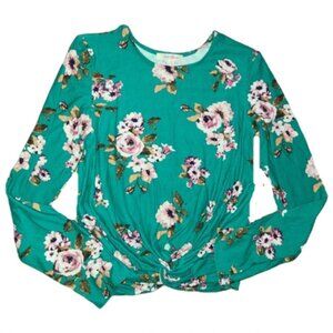 Wishful Super Soft Front Twist Top || Med || EUC